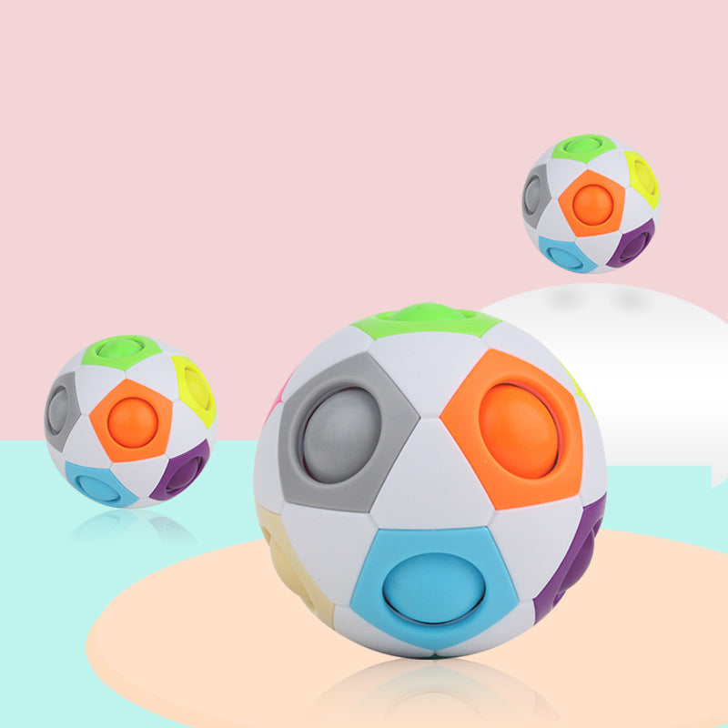 Yuxin Magic Rainbow Ball 12-Hole Stress Relief Toy
