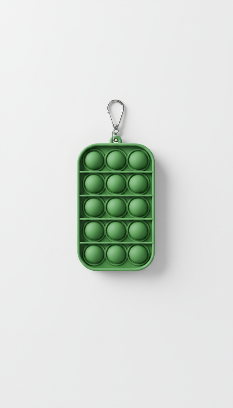 Porte-clés Pop-it Vert Mousse