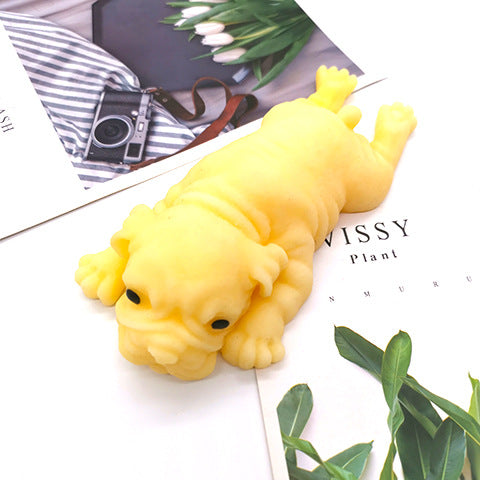 Squeezable Pug Stress Relief Toy for Relaxation