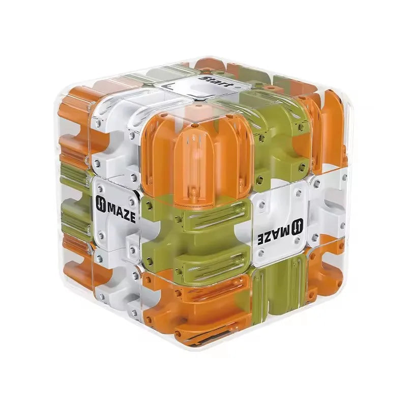 Cube labyrinthe anti-stress 3D - vue d'ensemble