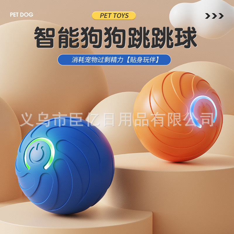 Balle Interactive pour Chat et Chien - Jouet Anti-Ennui Auto-Roulant