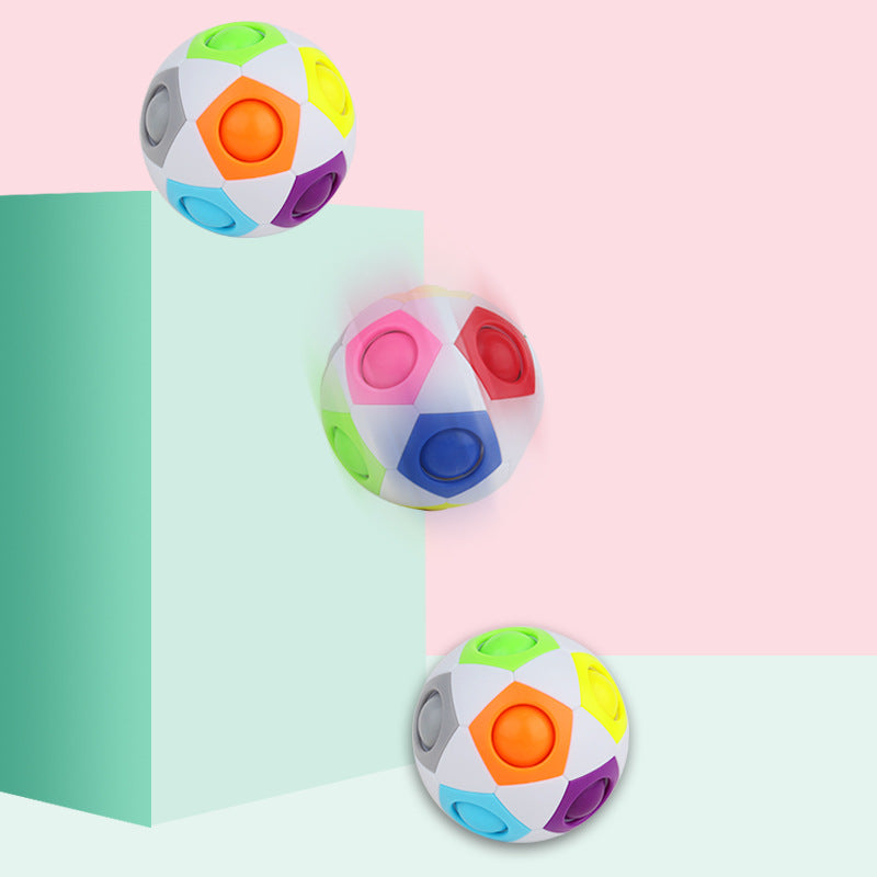 Yuxin Magic Rainbow Ball 12-Hole Stress Relief Toy