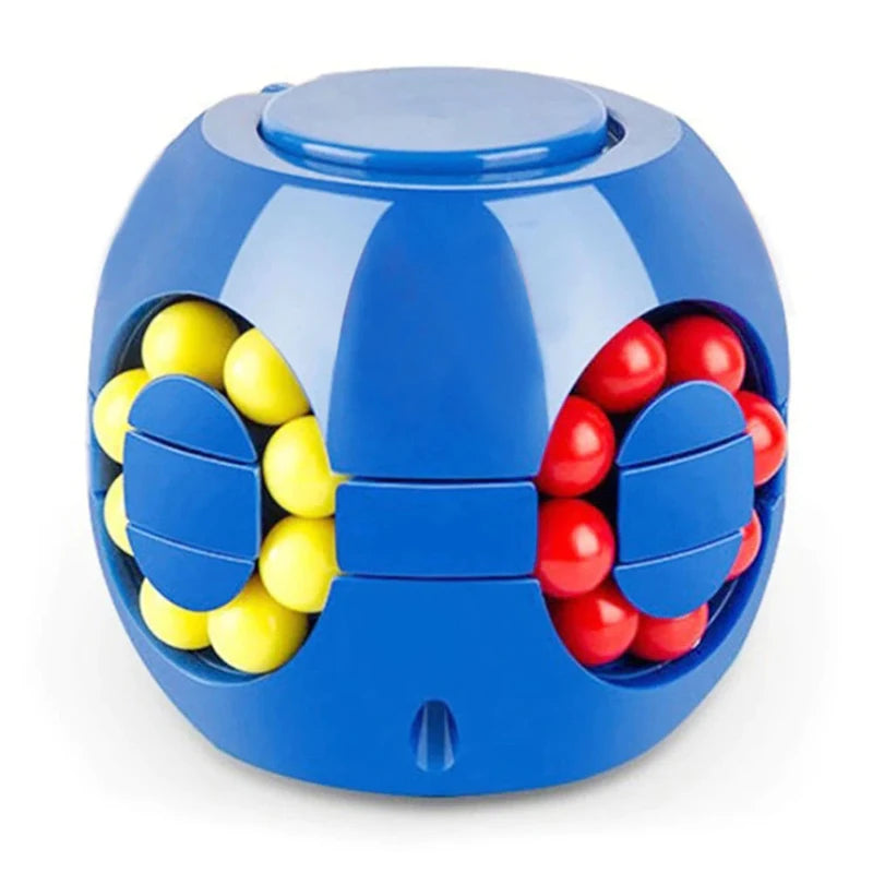 Magic Bean Puzzle Cube Spinner Rotate Slide Gyro Fidget Toy 3D Ball anti Stress Educational IQ Game for Boy Girl Kid Adult Child