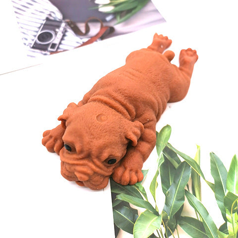 Squeezable Pug Stress Relief Toy for Relaxation