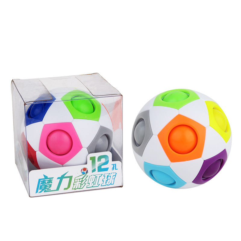 Yuxin Magic Rainbow Ball 12-Hole Stress Relief Toy