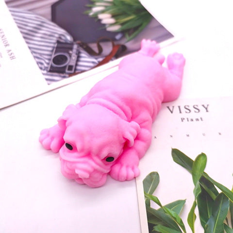 Squeezable Pug Stress Relief Toy for Relaxation