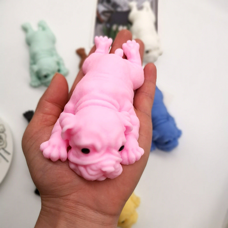 Squeezable Pug Stress Relief Toy for Relaxation